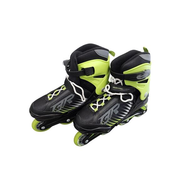 Bladerunner Phoenix Rollerblades Adjustable Youth‎ Size 5-8 Black And Green - Picture 1 of 13